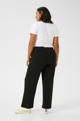 KAFFE CURVE Bootcut Broek 'Aprila' in Zwart