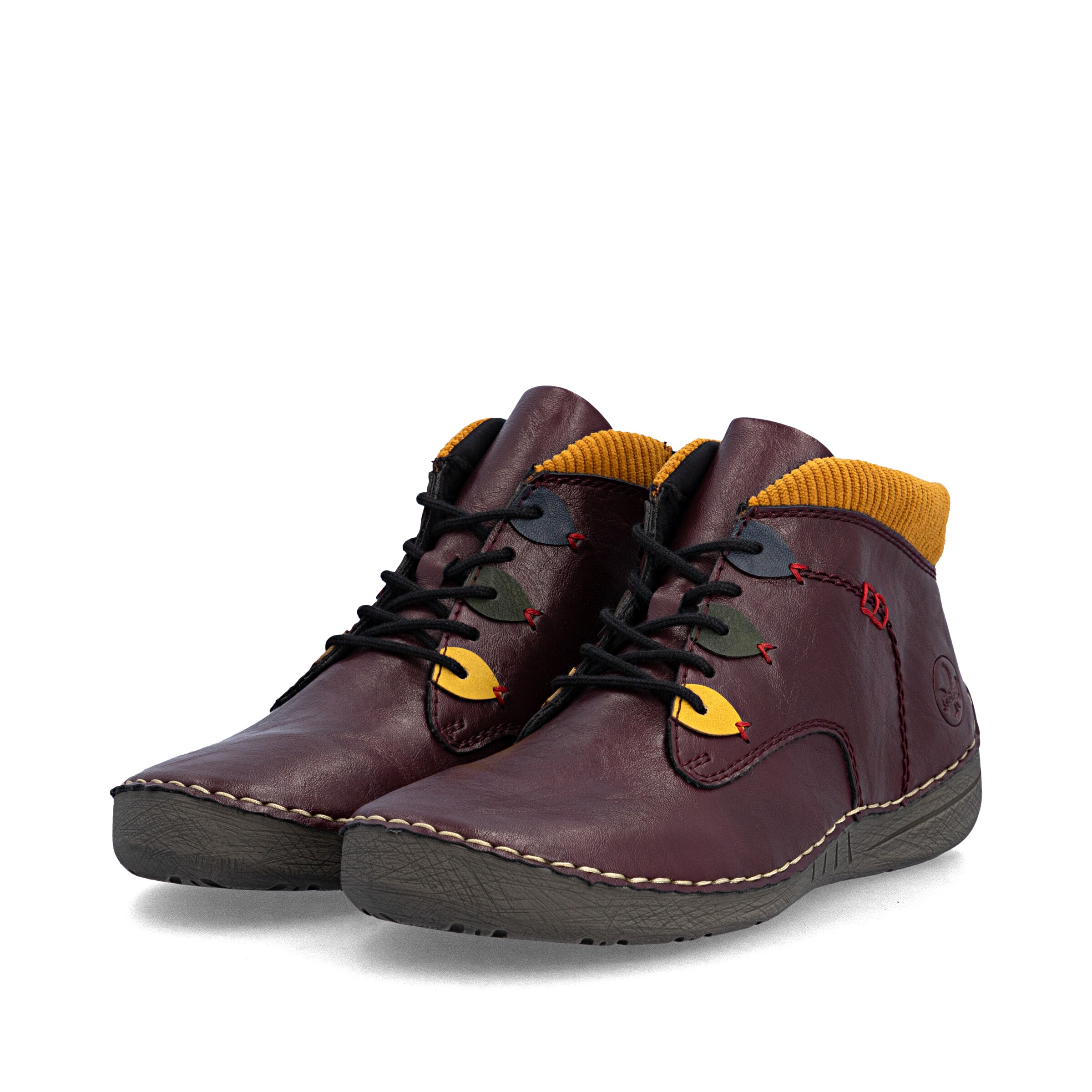 Rieker Schnürstiefelette in Lila