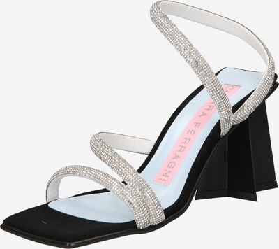 Sandale cu baretă Chiara Ferragni pe gri deschis / transparent, Vizualizare produs