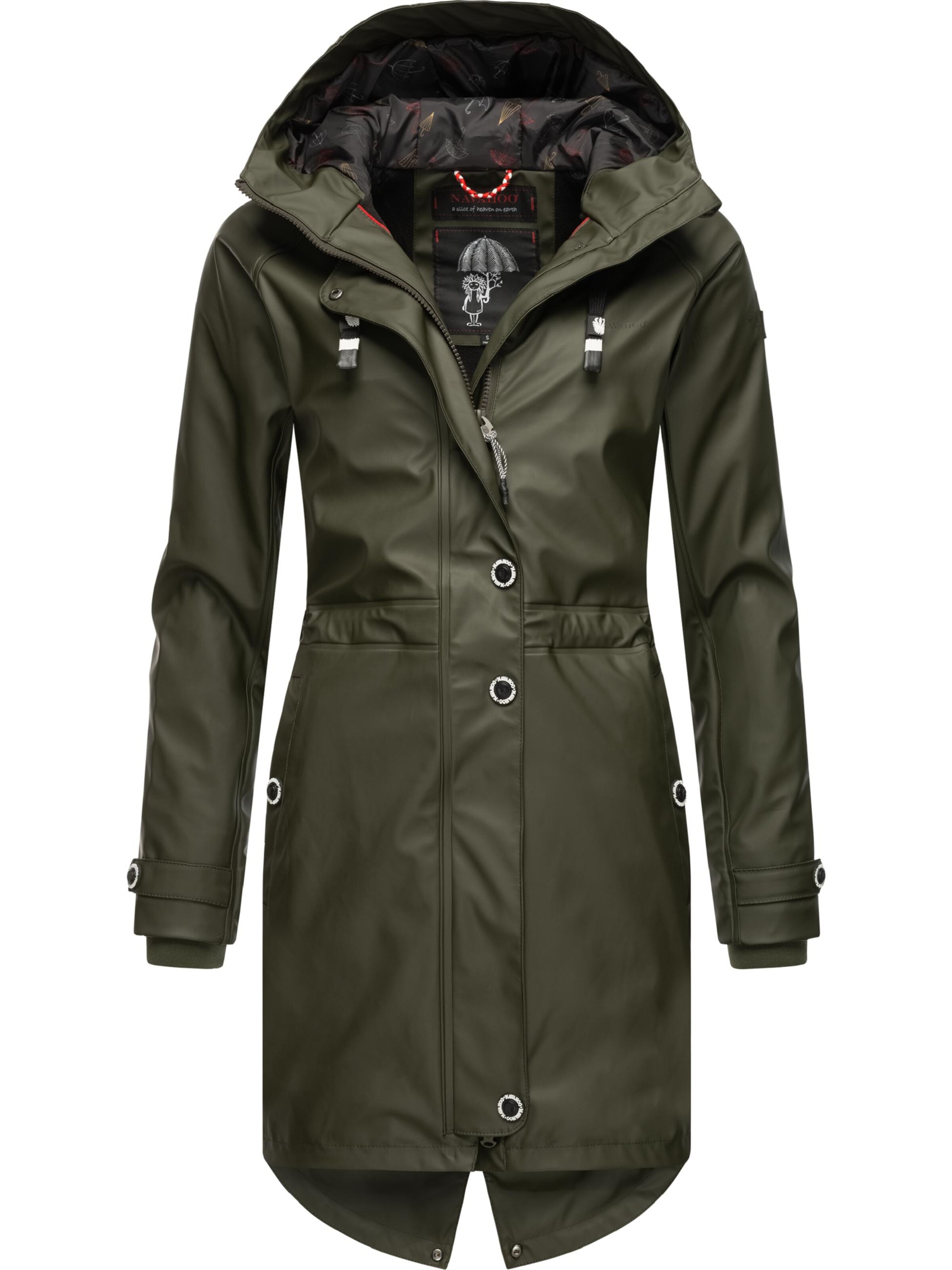 Manteau fonctionnel 'Rainy Flower' NAVAHOO en vert