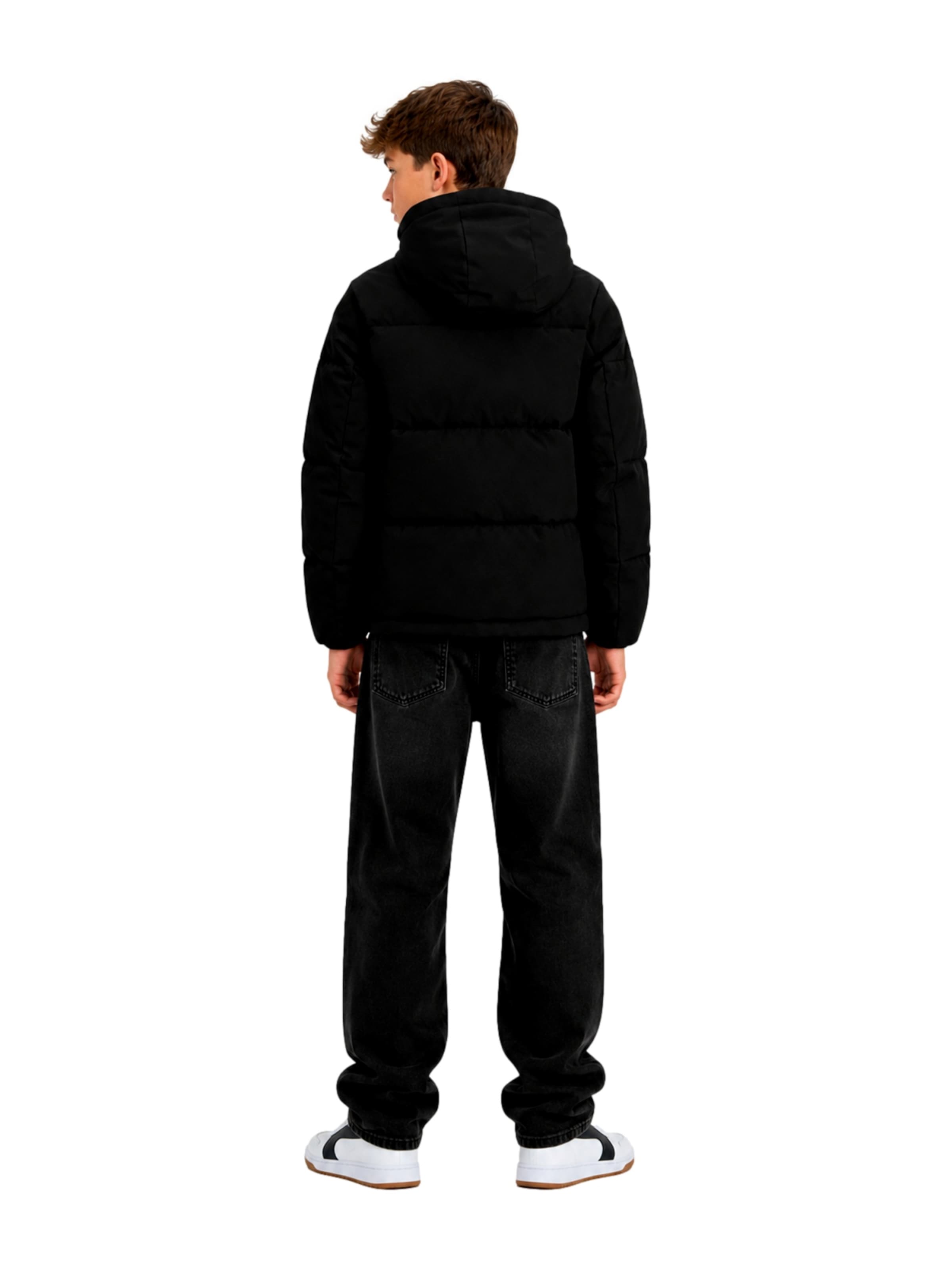 Jack & Jones Junior Winterjas 'Galaxy' in Zwart