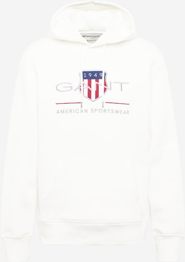 GANT Sweat-shirt en mélange de couleurs / blanc, Vue avec produit