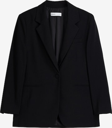 Blazer di Bershka in nero: frontale