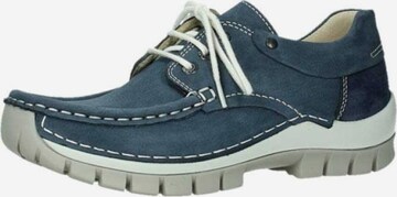 Wolky Veterschoen in Blauw: voorkant