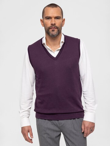 Antioch Vest in Purple: front