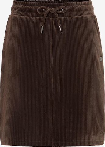 Jupe 'OXEBBA' Oxmo en marron : devant