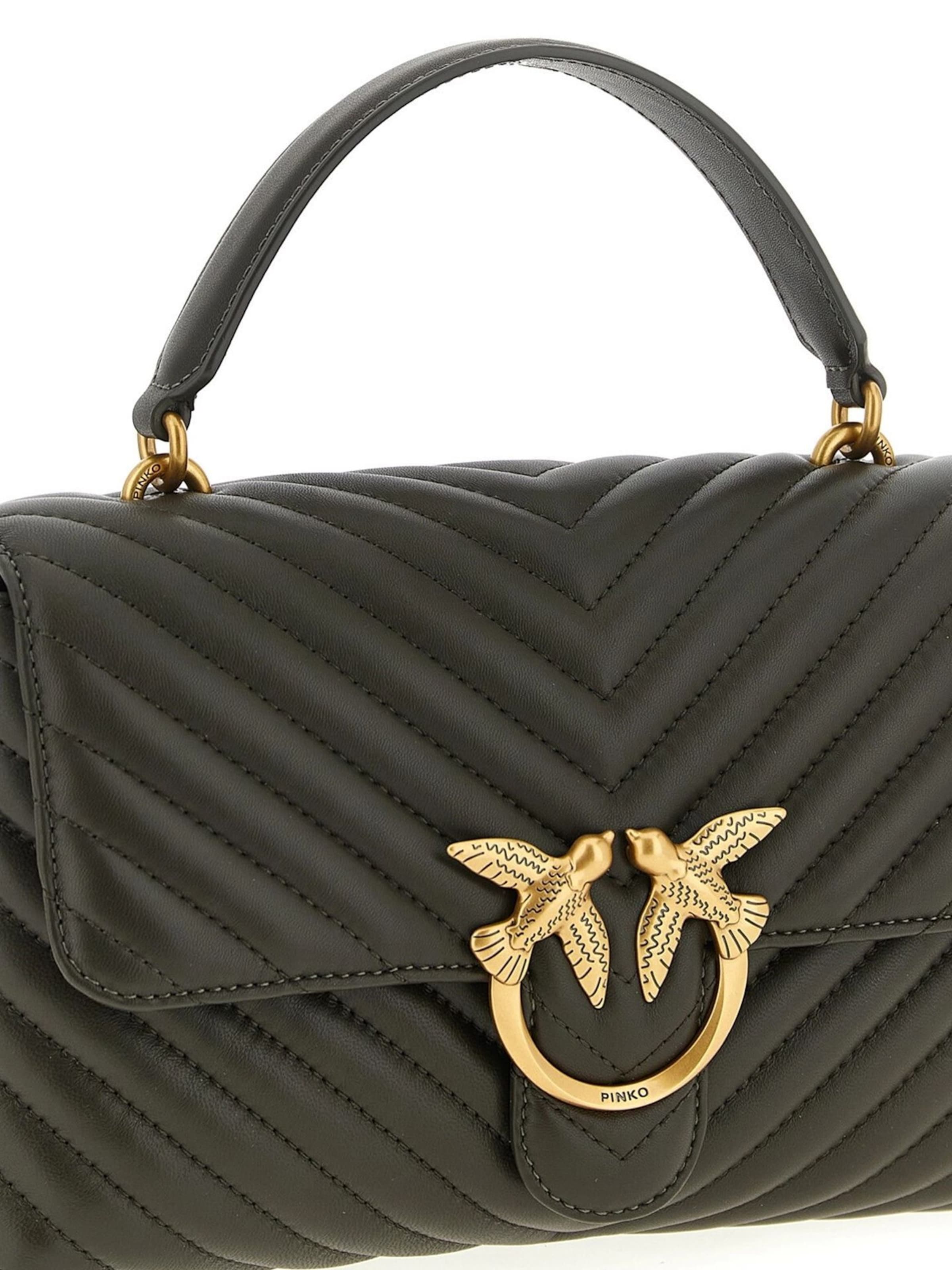 Borsa a mano 'Love Lady Puff Classic Handbag' di PINKO in verde