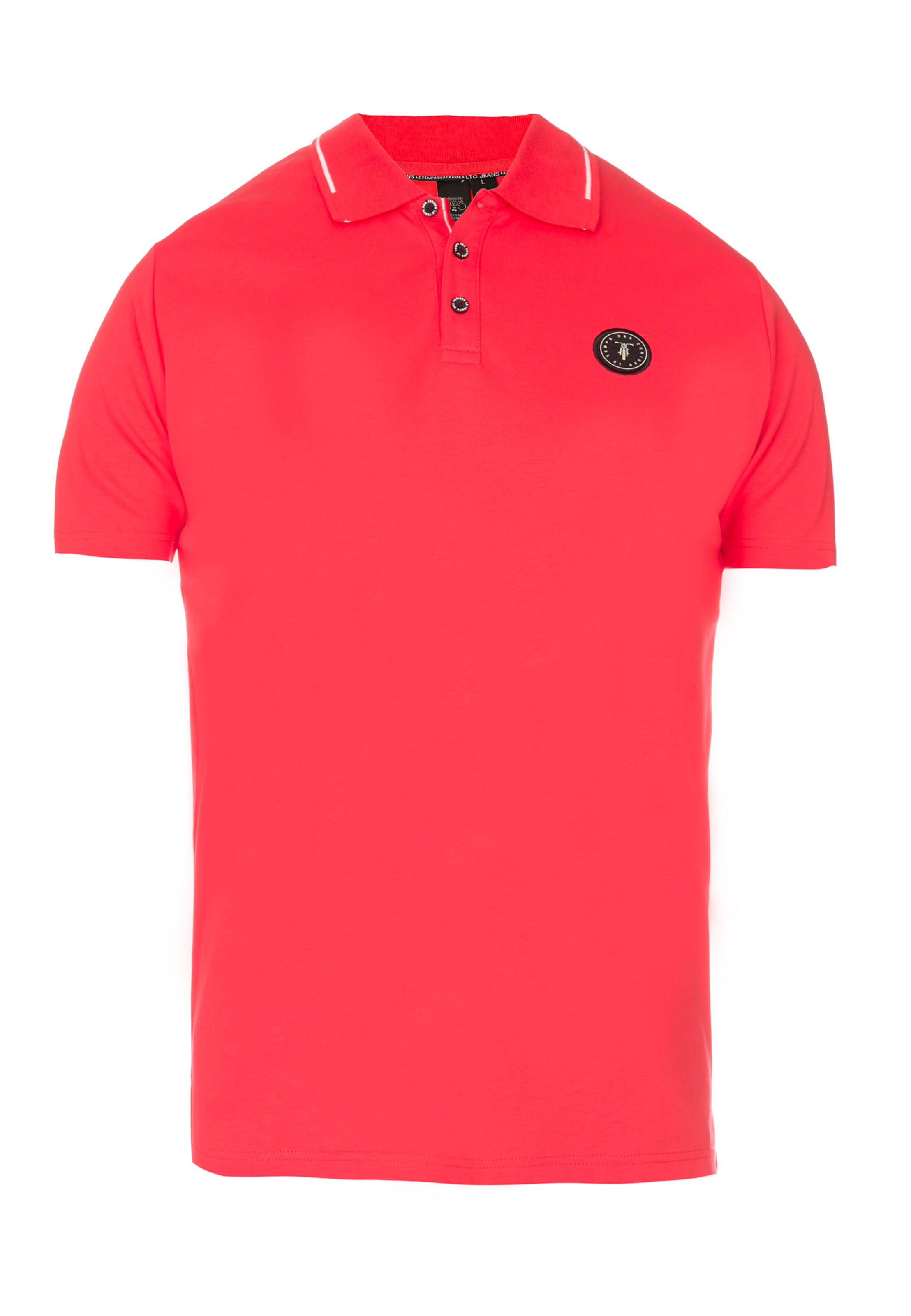 Le Temps Des Cerises Poloshirt 'Aron' in Rot: Vorderseite