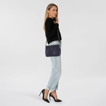 Taschendieb Wien Schoudertas 'Herzweg' in Blauw