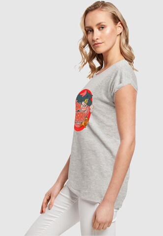ABSOLUTE CULT T-Shirt 'Tom And Jerry - Classic Catch' in Grau
