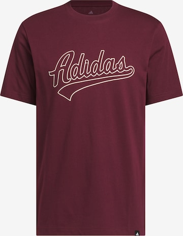 ADIDAS SPORTSWEAR - Camiseta funcional en rojo: frente