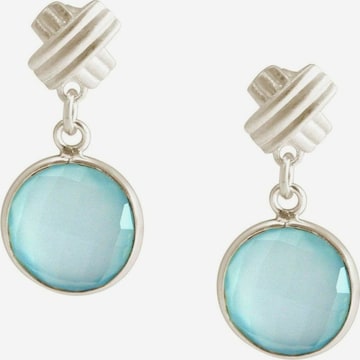 Gemshine Earrings 'Chalcedone' in Blue