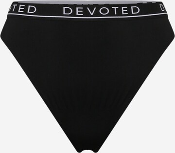 Devoted by Zizzi Thong 'KATTY' in Black: front