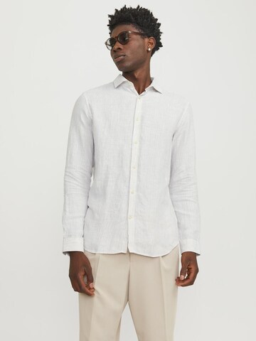 JACK & JONES Comfort fit Overhemd in Beige: voorkant