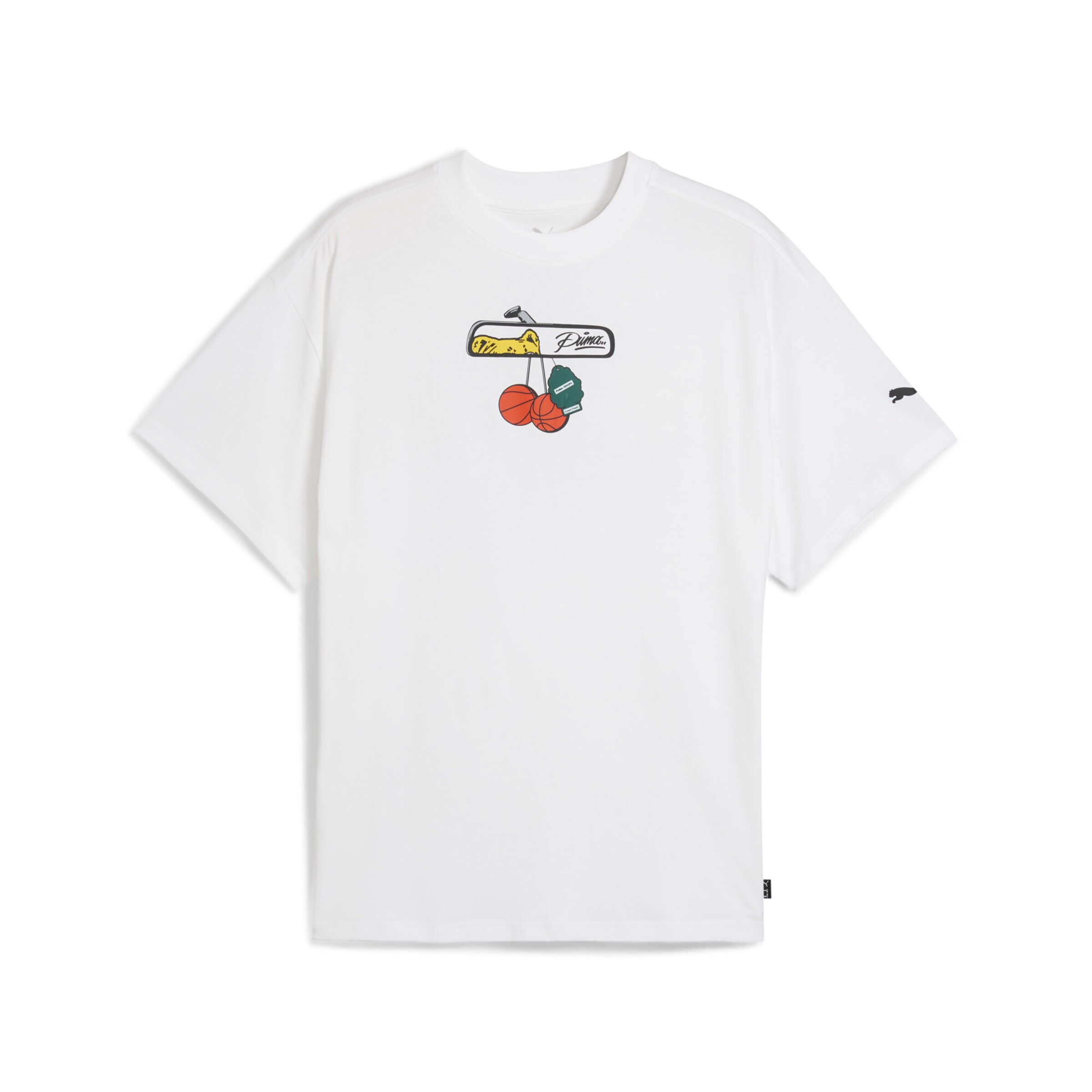 PUMA Functioneel shirt 'Commissioner Dylan' in Wit: voorkant