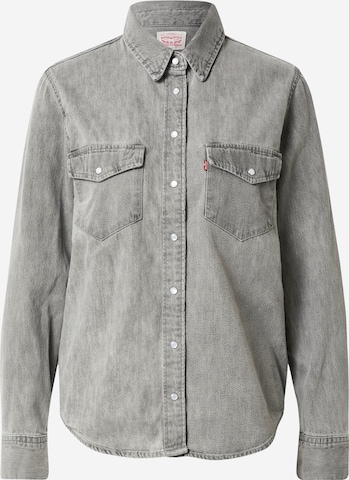 LEVI'S Bluse 'Essential Western' i grå: forside