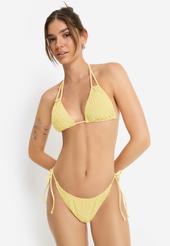 LSCN by LASCANA Triangle Bikini in Yellow: front
