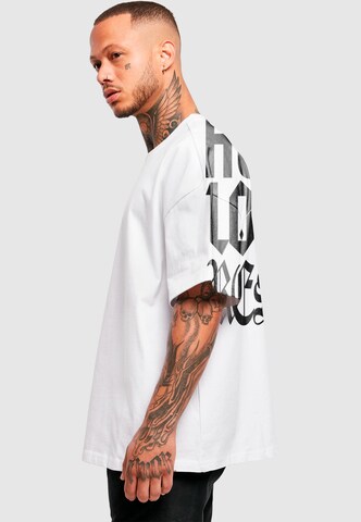 Maglietta 'Hustle Loyalty Respect' di 2Y Studios in bianco