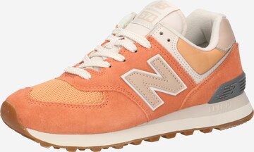 new balance Låg sneaker '574' i orange: framsida