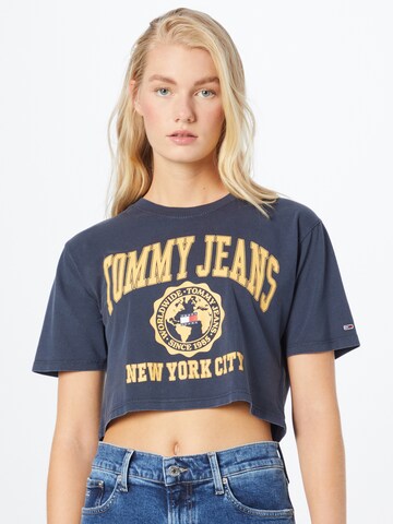 Tommy Jeans Koszulka w kolorze niebieski: przód