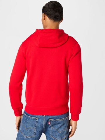 LACOSTE Regular Fit Sweatjacke in Rot