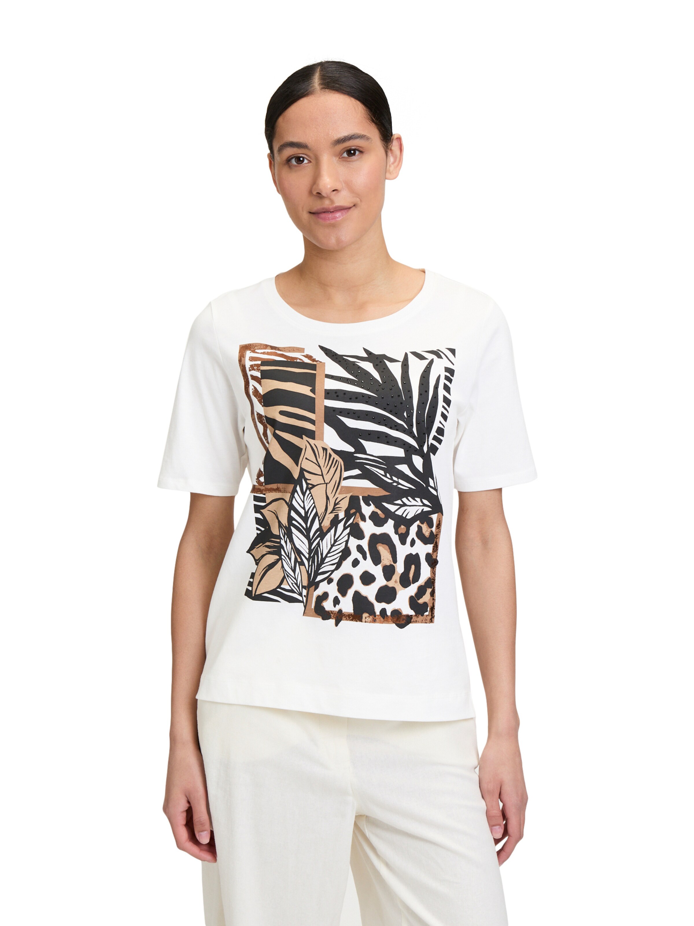 T-shirt Betty Barclay en beige : devant