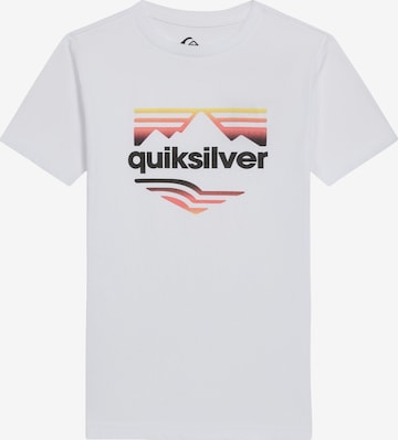 QUIKSILVER T-shirt 'HORIZON FADE' i vit: framsida