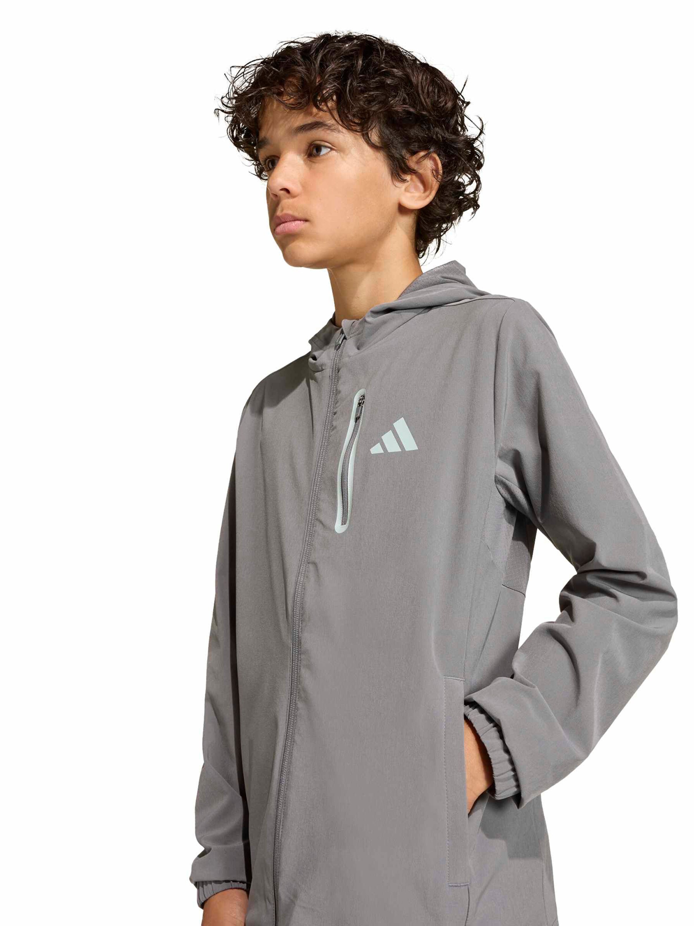 ADIDAS SPORTSWEAR Athletic Jacket in Grey: front