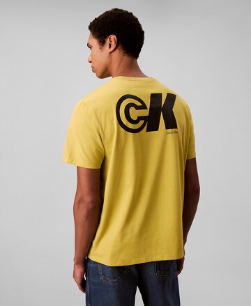 T-Shirt Calvin Klein Jeans en jaune