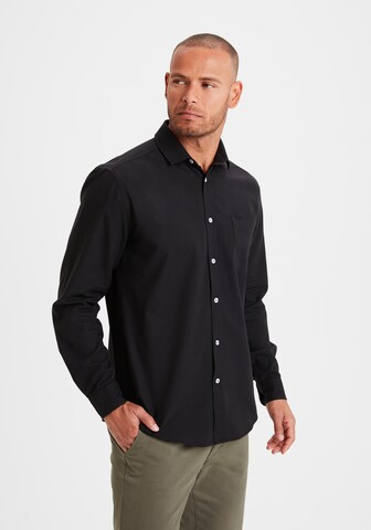 H.I.S Regular fit Button Up Shirt in Black