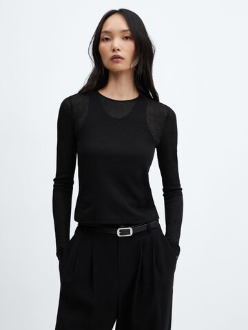 MANGO Shirt 'BLAIR' in Black: front