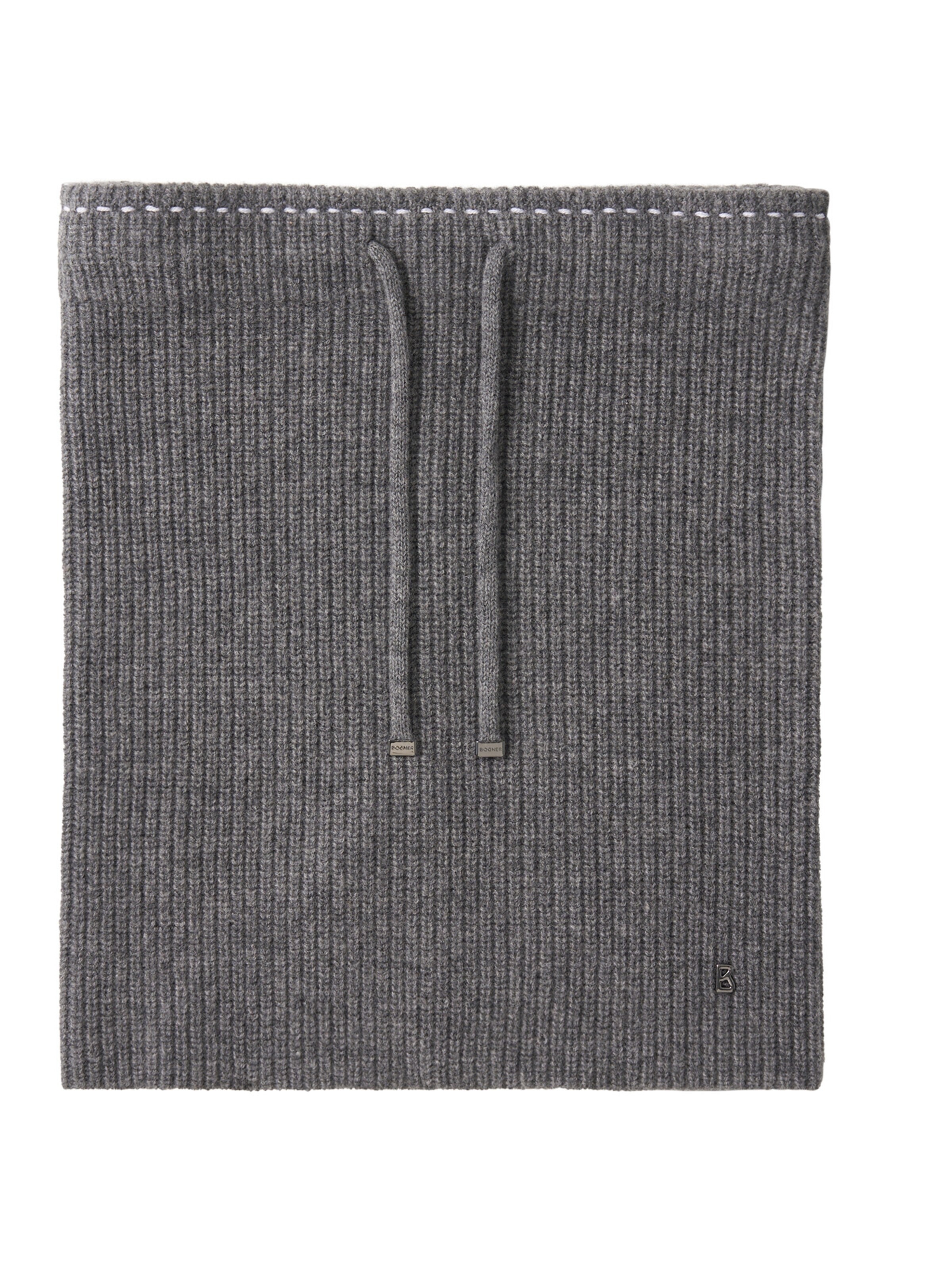 BOGNER Schal 'Merve' in Grau: Vorderseite