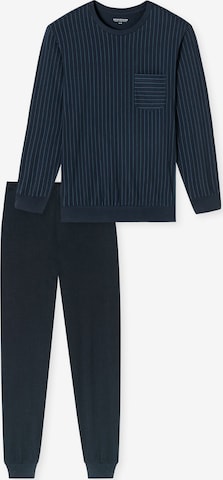 Pyjama long SCHIESSER en bleu : devant