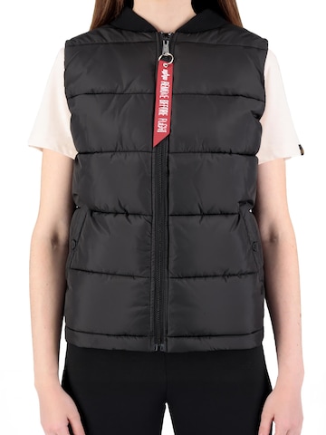 ALPHA INDUSTRIES Vest 'DWP' in Black: front