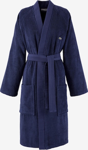 LACOSTE Bademantel lang 'LDEFILE' in Blau: Vorderseite