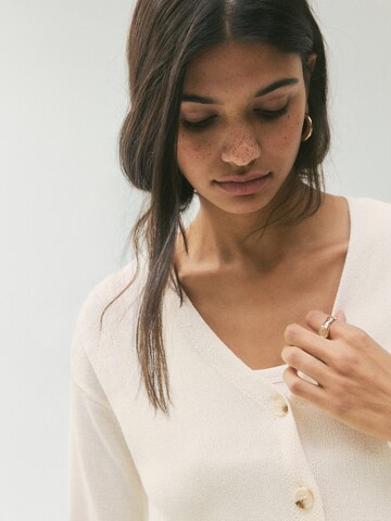 MANGO TEEN Knit cardigan 'Tania' in Beige