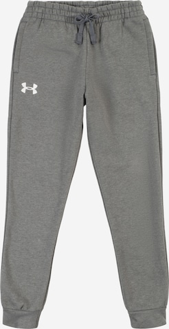 Pantalon de sport UNDER ARMOUR en gris : devant
