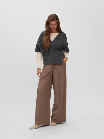 VERO MODA VMMILLIE Strickpullover Strickpullover in Grau