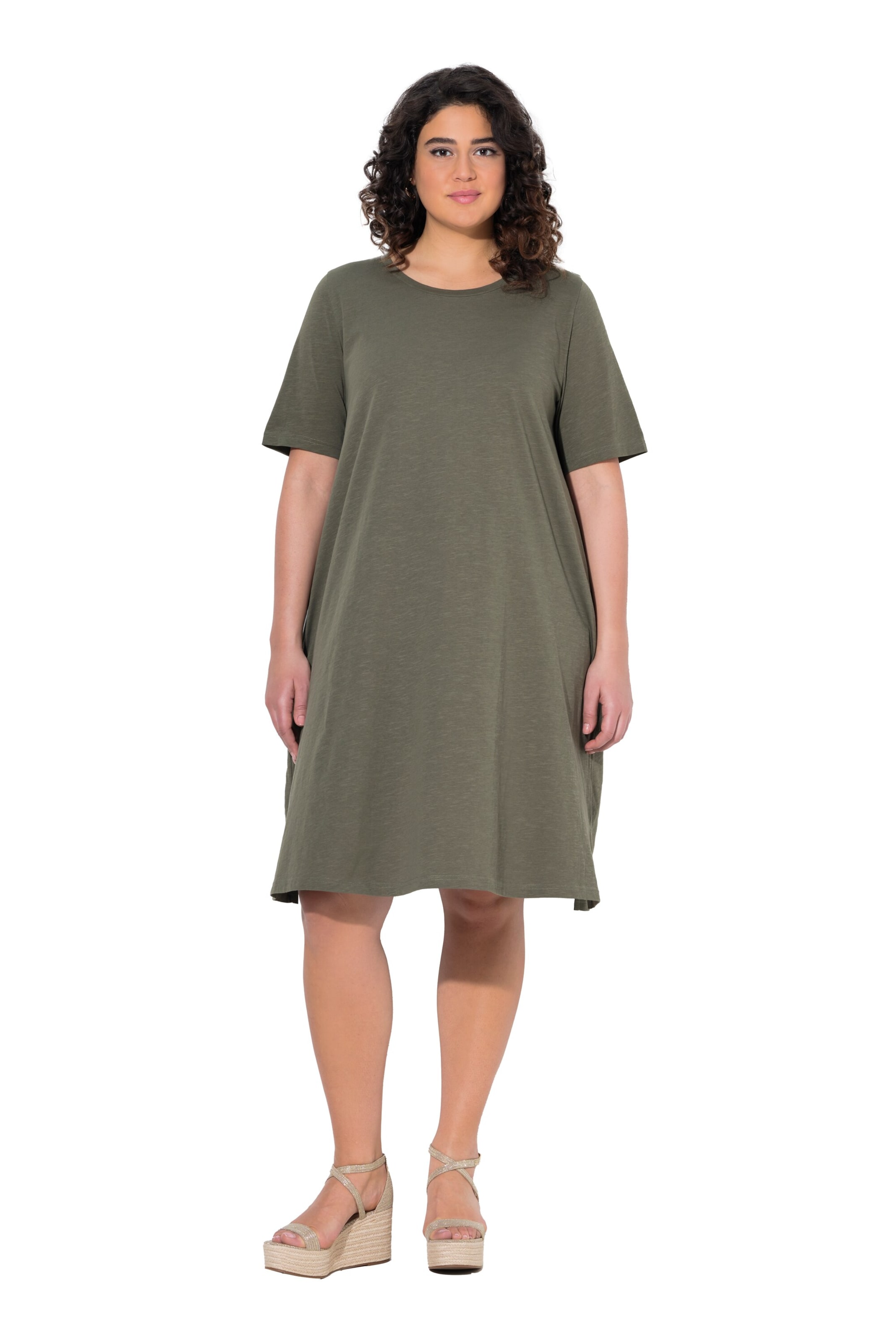 Ulla Popken Kleid in Grün: Vorderseite