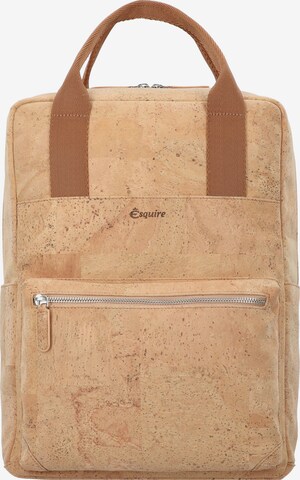 Esquire Backpack in Brown: front