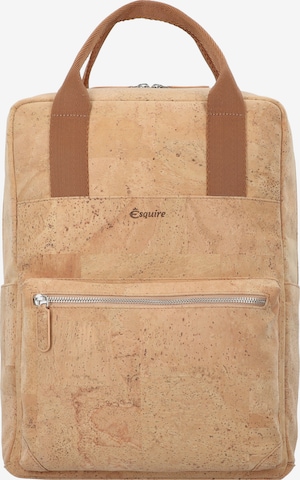 Esquire Backpack in Brown: front