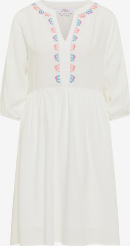 usha FESTIVAL Summer Dress in White: front