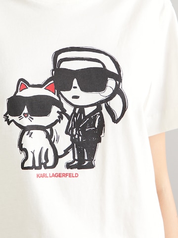 Karl Lagerfeld Koszulka w kolorze beżowy