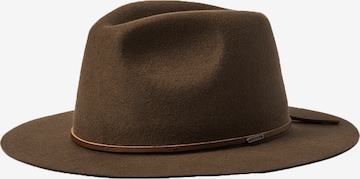 Brixton Hoed 'WESLEY FEDORA' in Bruin: voorkant