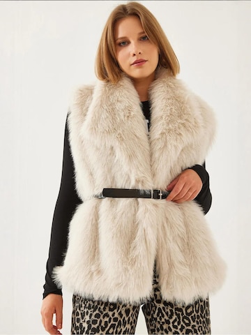 Gilet Bianco Lucci en blanc : devant