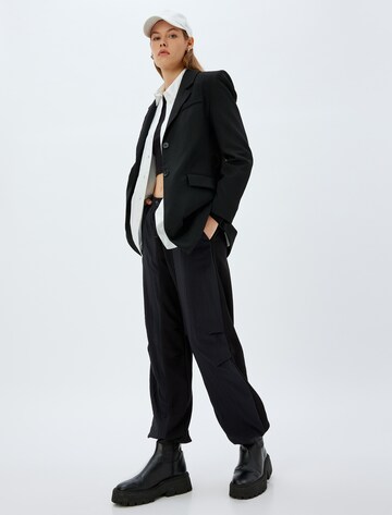 Koton Tapered Broek in Zwart