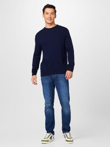 UNITED COLORS OF BENETTON Regular Fit Pullover i blå