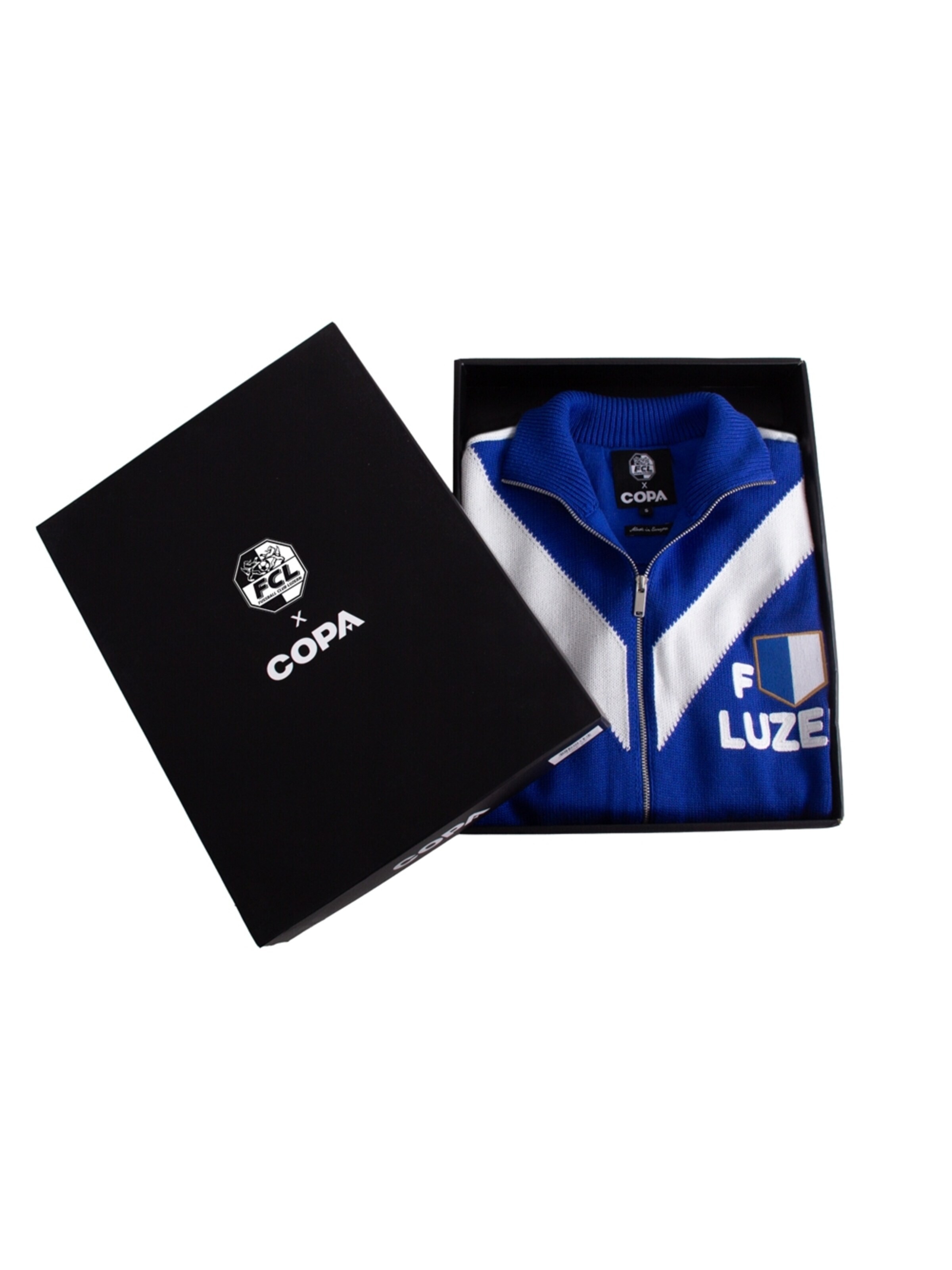 COPA FOOTBALL Sportjas 'FC Luzern 1959 - 60 Retro Voetbaljack' in Blauw