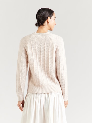 VILA Knit Cardigan 'VITULI' in Beige