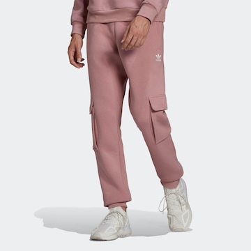 purpurinė ADIDAS ORIGINALS Siaurėjantis Laisvo stiliaus kelnės